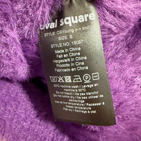 OVAL SQUARE Women’s SMALL Young Sweater Knit Crop Top Short Sleeve Anthropologie - Picture 10 of 12